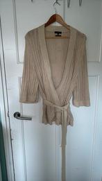 Claudia sträter gebreid beige vest trui maat 42, Kleding | Dames, Truien en Vesten, Verzenden, Zo goed als nieuw, Maat 42/44 (L)