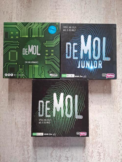 3x Wie is de MOL spel Junior en De Code opdracht, Hobby en Vrije tijd, Gezelschapsspellen | Bordspellen, Zo goed als nieuw, Een of twee spelers