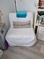 Uitschuifbare slaapstoel Ikea, Gebruikt, 90 cm, Eenpersoons, Wit