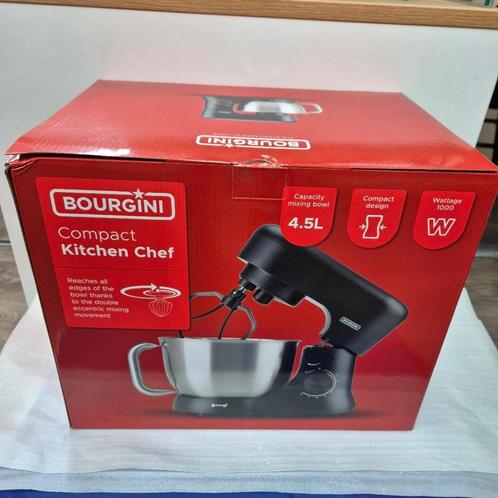 Bourgini Compact Kitchen Chef Keukenmachine - 4.5L Mengkom -, Witgoed en Apparatuur, Keukenmixers, Nieuw, 4 liter of meer, 3 snelheden of meer