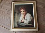Zeer Mooi Vintage Schilderij Meisje in het Venster Rembrandt, Verzenden