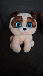 Schattige Knuffel Hond met Grote Ogen, Kinderen en Baby's, Speelgoed | Knuffels en Pluche, Ophalen of Verzenden, Zo goed als nieuw