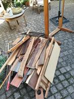 Allerhande hout. Eiken, grenen, teak, Doe-het-zelf en Verbouw, Ophalen, Overige typen, Zo goed als nieuw, 50 mm of meer