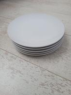 Set van 5 witte Hema borden, Huis en Inrichting, Keuken | Servies, Ophalen, Keramiek, Zo goed als nieuw, Bord(en)