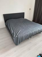 Grijze boxspring 180x200 !, Tweepersoons, Ophalen of Verzenden, Zo goed als nieuw, 180 cm