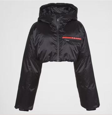 Prada Technical Re-Nylon Hooded Down Jacket beschikbaar voor biedingen