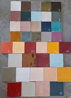 Per stuk te koop: gekleurde tegeltjes 10x10, 11x11 en 13x13, Nieuw, Minder dan 20 cm, 10 m² of meer, Wandtegels