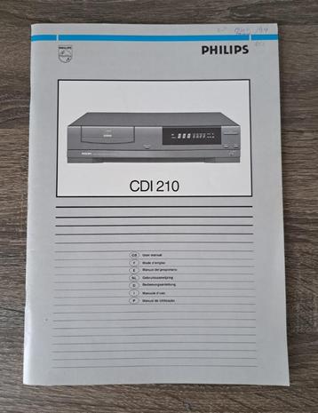 Philips CDI 210 handleiding / user manual beschikbaar voor biedingen
