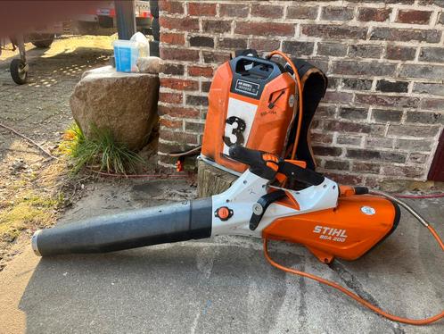 Stihl BGA200 elektrische bladblazer systemen., Tuin en Terras, Bladblazers, Gebruikt, Ruggedragen, Elektrisch, Ophalen
