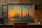 Skyline van Dubai bij zonsondergang - op aanvraag, Verzenden