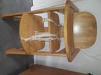 Houten kinderstoel. In hoogte verstelbaar, Kinderen en Baby's, Kinderstoelen, Ophalen, Gebruikt, Meegroeistoel, Stoelverkleiner
