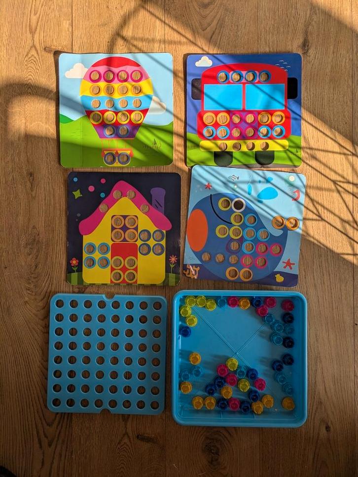 Mozaiek speelgoed, Kinderen en Baby's, Speelgoed | Educatief en Creatief, Zo goed als nieuw, Bouwen, Puzzelen, Ontdekken, Ophalen of Verzenden