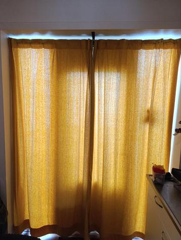 Gele Gordijnen - 135x220 cm beschikbaar voor biedingen