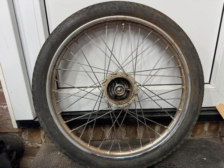 Origineel Puch spaakwiel voor, Fietsen en Brommers, Brommeronderdelen | Puch, Gebruikt, Overige typen, Ophalen of Verzenden