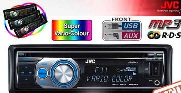 Een losse autoradioJVC KD-R511metCD&AUX,,USB werkt niet beschikbaar voor biedingen