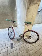 Custom singlespeed stadsfiets, Fietsen en Brommers, Fietsen | Racefietsen, Minder dan 10 versnellingen, Gebruikt, Staal, Heren