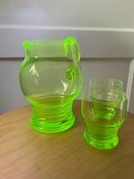 Karaf uraniumglas anna groen, Antiek en Kunst, Antiek | Glas en Kristal, Ophalen of Verzenden