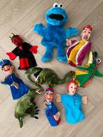 Handpoppen Collectie - Cookie Monster & Meer, Kinderen en Baby's, Speelgoed | Knuffels en Pluche, Ophalen, Gebruikt, Overige typen