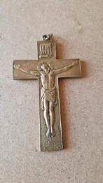Antiek bronzen orthodoxe kruis, Ophalen of Verzenden, Gebruikt