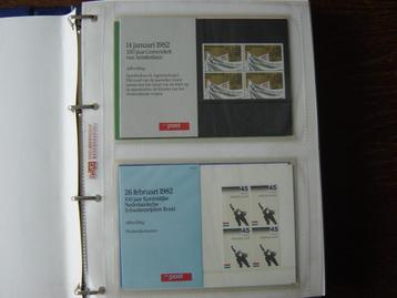 postzegelmapjes   1 t/m 116    postzegels    PTT beschikbaar voor biedingen