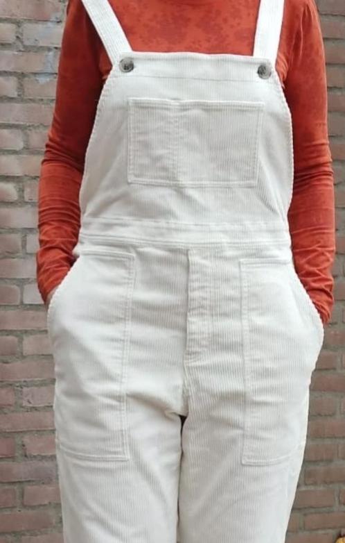& Other Stories ecru ribfluweel stretch tuinbroek mt 40, Kleding | Dames, Broeken en Pantalons, Zo goed als nieuw, Maat 38/40 (M)