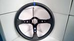 OMP leder sportstuur stuur blauw / rood ( sparco, qsp ), Auto-onderdelen, ., Nieuw, Ophalen of Verzenden, .
