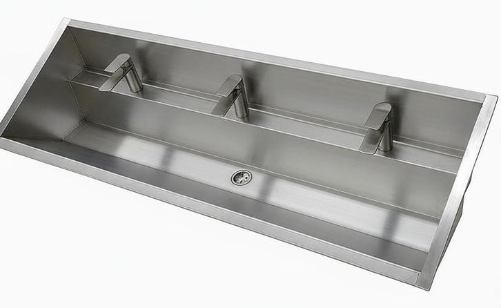 Nieuw RVS Wastrog inclusief kranen - 180cm, Huis en Inrichting, Keuken | Keukenbenodigdheden, Nieuw, Ophalen of Verzenden