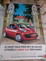Citroën reclame affiches lichtbak. 118 x 175 cm  2005., Rechthoekig Staand, Deurposter of groter, Ophalen of Verzenden, Zo goed als nieuw