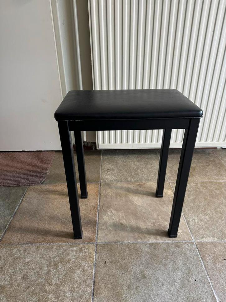 Orgel/Piano Kruk - Zwart, Huis en Inrichting, Krukjes, Gebruikt, Hout, Ophalen