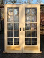 Set schuif / en-suite deuren met glas in lood 214x155cm., Ophalen