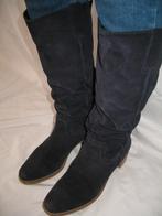 SPM Blauw Leren Suéde *Afzak* Laarzen Mt.39, Ophalen, Hoge laarzen, SPM, Blauw