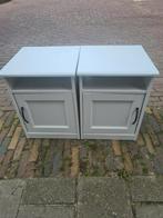 Nachtkastjes 2, Huis en Inrichting, Kasten | Buffetkasten, Ophalen, Gebruikt, 25 tot 50 cm, Minder dan 100 cm