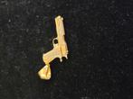 14 k gouden pistool hanger 11,4 gram, Ophalen of Verzenden, Nieuw, Goud, Goud