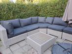 Gebruikte hoekloungeset inclusief kussens, Tuin en Terras, Ophalen, Gebruikt, Wicker