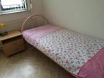 Roze metalen eenpersoonsbed 90x200, Ophalen, Gebruikt, 90 cm, 200 cm