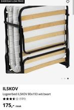 Logeerbed ILSKOV 80x193 wit/zwart van de Jysk, Huis en Inrichting, Slaapkamer | Bedden, Ophalen, Eenpersoons, Wit, Nieuw