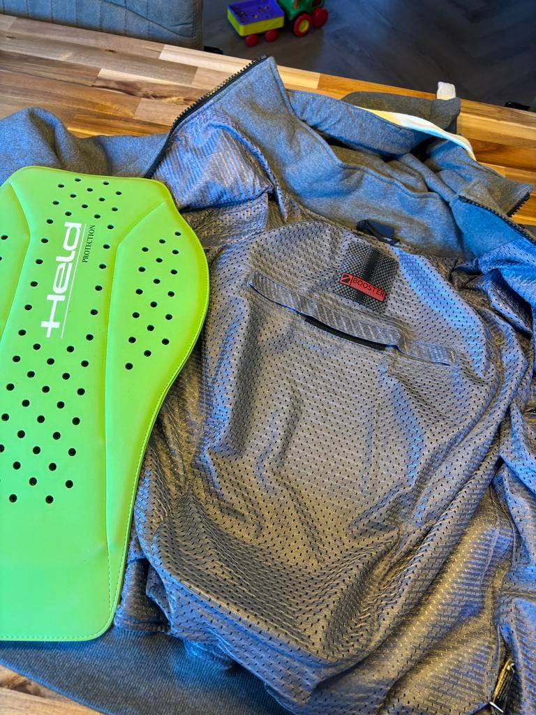 Booster Doorwaai Motorjas met Rugprotectie - Zomerklaar!, Motoren, Kleding | Motorkleding, Ophalen of Verzenden, Tweedehands, Heren