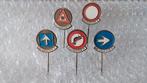 5 verschillende speldjes de Gruyter verkeersborden, Verzamelen, Ophalen of Verzenden, Zo goed als nieuw, Overige onderwerpen