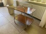 Vintage serveerwagen jaren 50 deens design, Ophalen of Verzenden, Zo goed als nieuw, Rechthoekig, Hout