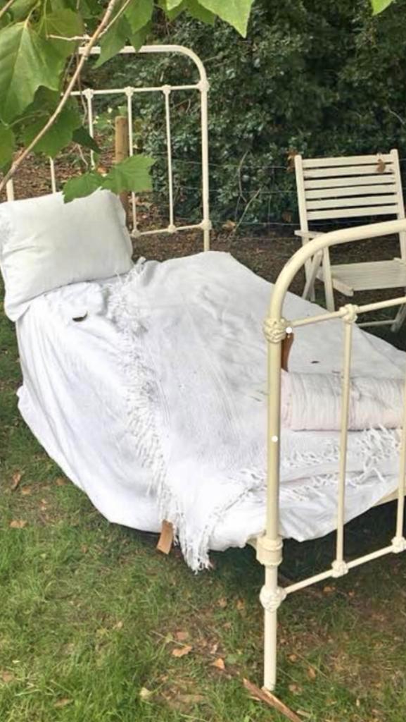 Antiek Spijlenbed - Charmant en Uniek!, Huis en Inrichting, Slaapkamer | Bedden, Gebruikt, Eenpersoons, 90 cm, 190 cm of minder