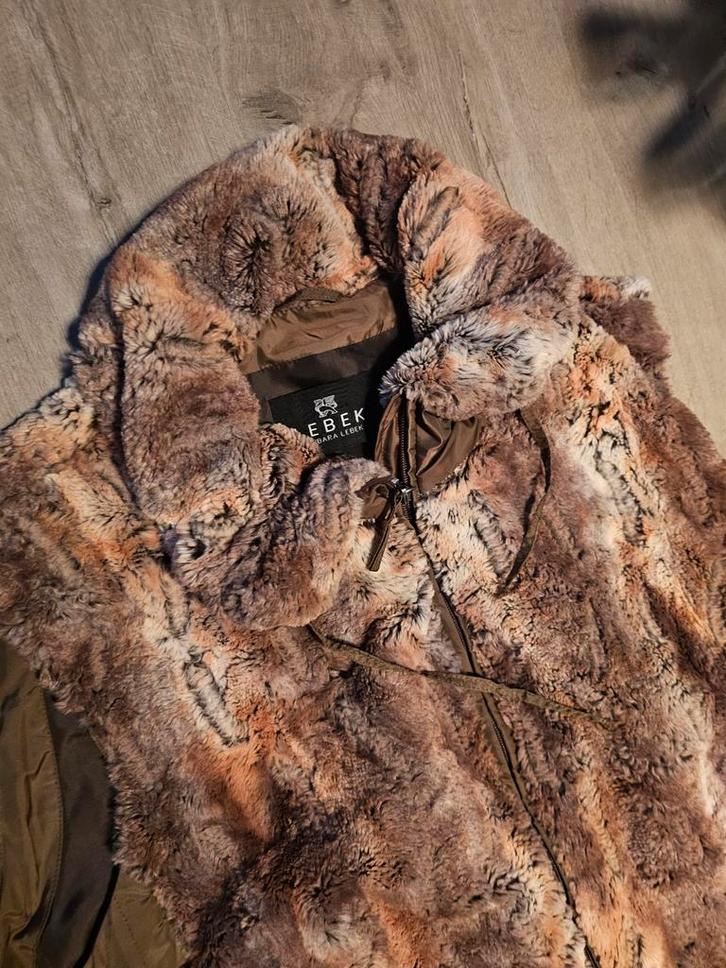 Barbara Lebek fake furr Bodywarmer xl 44 46 Nieuwstaat, Kleding | Dames, Bodywarmers, Zo goed als nieuw, Bruin, Ophalen of Verzenden
