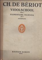 Bo931 bladmuziek ch de beriot viool school  verzendkosten 4., Muziek en Instrumenten, Gebruikt, Klassiek, Les of Cursus, Overige instrumenten