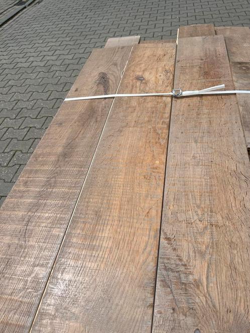 42m2 eiken multivloer. 18 cm breed 2,1 cm dik, toplaag 5 mm, Doe-het-zelf en Verbouw, Vloerdelen en Plavuizen, Gebruikt, Vloerdelen of -planken