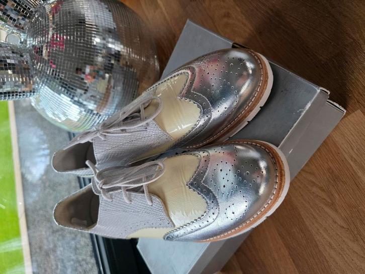 nieuw in doos Gabor leren schoenen maat 43 zilver, Kleding | Dames, Schoenen, Nieuw, Sneakers of Gympen, Wit, Ophalen of Verzenden