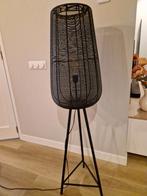 Pronto zwart staal industrieel BAZIA vloerlamp - ZGAN, Ophalen, 100 tot 150 cm, Zo goed als nieuw, Metaal