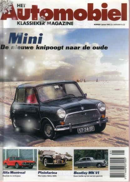 Automobiel 1 2002 : Mini Cooper - Alfa Montreal - Mercedes, Boeken, Auto's | Folders en Tijdschriften, Gelezen, Algemeen, Ophalen of Verzenden