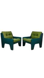 Mid century lounge fauteuils 1960s, Ophalen, Gebruikt, P, P
