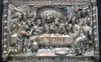 Om 1900 GROOT 3D Koperwerk Laatste Avondmaal Jezus Christus, Antiek en Kunst, Antiek | Religie, Ophalen of Verzenden