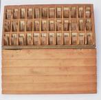 Oude houten Malmberg's letterdoos, ook met dubbele klinkers, Ophalen of Verzenden, Gebruikt, Taal en Lezen