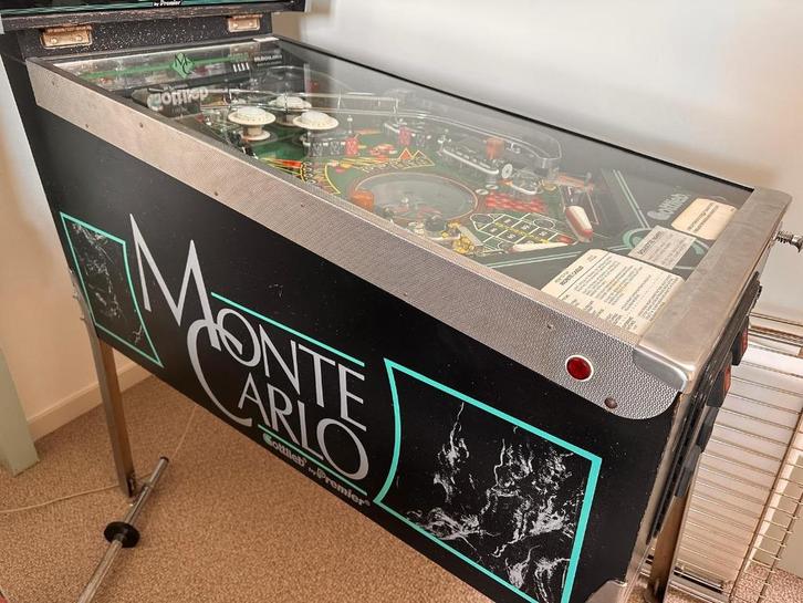 Prachtige Monte Carlo flipperkast, Verzamelen, Automaten | Flipperkasten, Zo goed als nieuw, Overige typen, Gottlieb, Ophalen of Verzenden